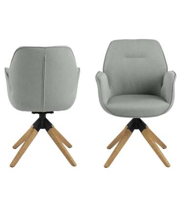 Tool AURA käetugedega, helehall, 60,5x58,5xH91cm