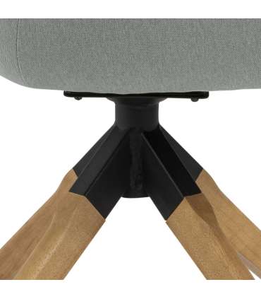 Tool AURA käetugedega, helehall, 60,5x58,5xH91cm