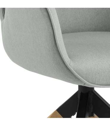 Tool AURA käetugedega, helehall, 60,5x58,5xH91cm