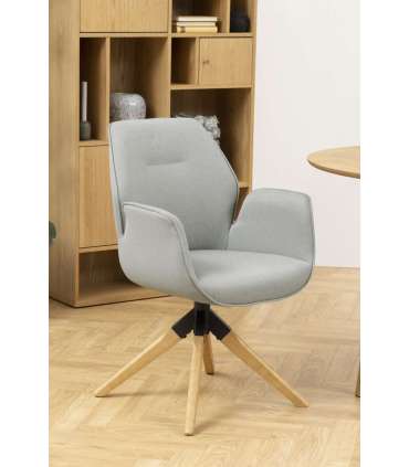 Tool AURA käetugedega, helehall, 60,5x58,5xH91cm