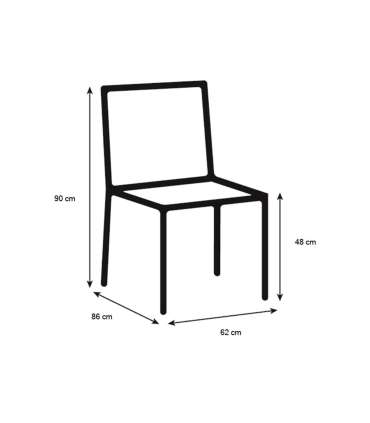 Tugitool ALBA 62x86xH90cm, vanaroosa