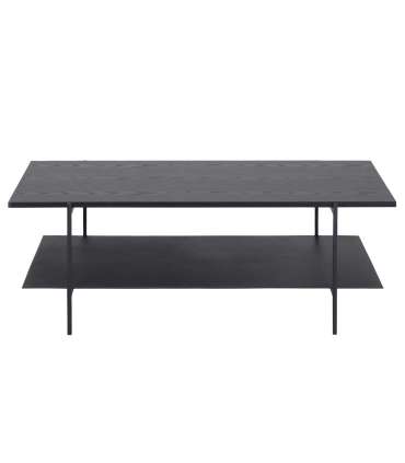 Diivanilaud ANGUS, 115x60xH40cm, must, melamiin, teras