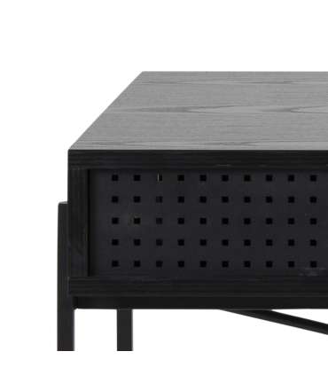 Kirjutuslaud ANGUS 110x50xH75cm, must, melamiin, metall