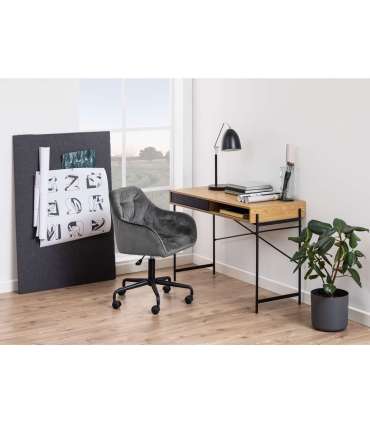 Kirjutuslaud ANGUS 110x50xH75cm, tamm, melamiin, metall