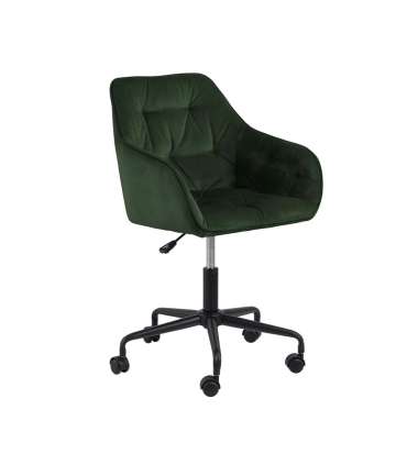 Töötool BROOKE 59x59xH89cm, metsaroheline samet, 100% polüester, jalg: must metall