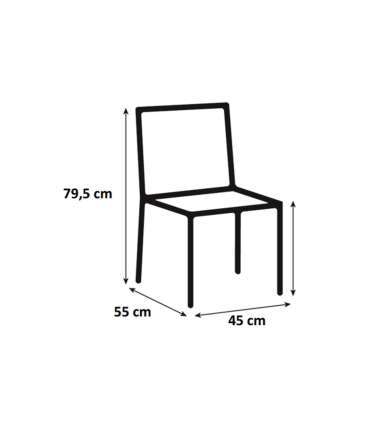 Tool ROXBY hall/must, 45x55xH79,5cm, kangas, puit
