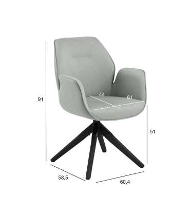 Tool AURA käetugedega, helehall/must