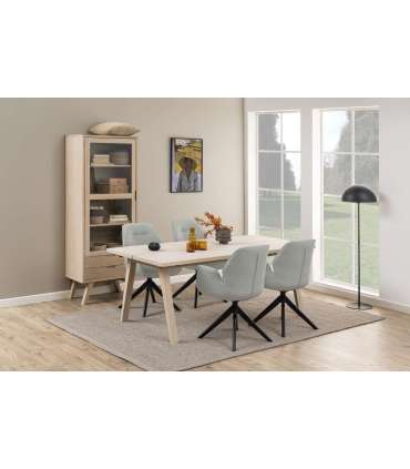 Tool AURA käetugedega, helehall, 60,5x58,5xH91cm