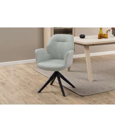 Tool AURA käetugedega, helehall, 60,5x58,5xH91cm