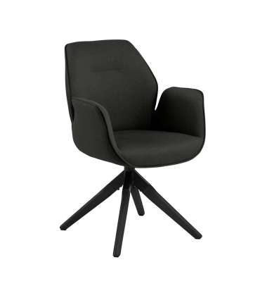 Tool AURA käetugedega, tumehall/must, 60,5x58,5xH91cm