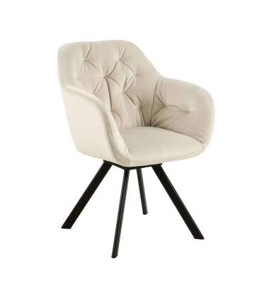 Tool LOLA käetugedega, kreem, 57,5x61,5xH81,5cm