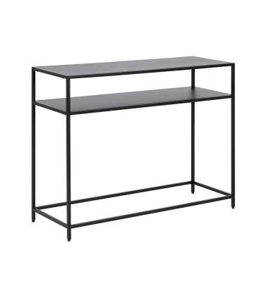 Консоль NEWCASTLE, 1 полка, 100x35xH79см, чёрная сталь