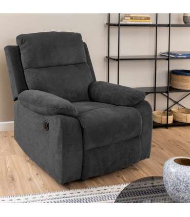 Кресло-реклайнер MORA темно-серый