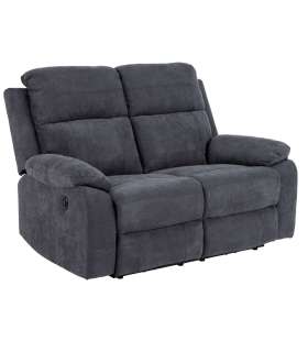 Diivan 2-ne, elektriline recliner MORA, tumehall