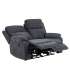 Диван-реклайнер MORA 2-местный, темно-серый