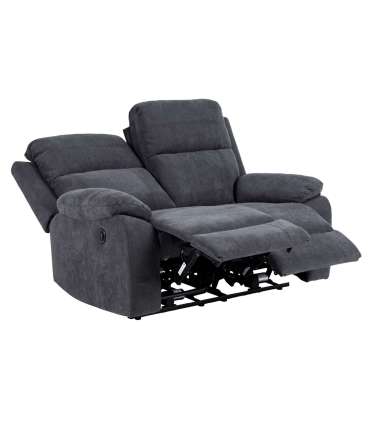 Diivan 2-ne, elektriline recliner MORA, tumehall
