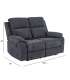 Диван-реклайнер MORA 2-местный, темно-серый