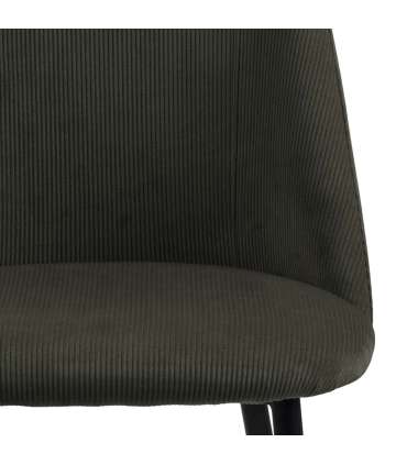 Tool INES roheline/must, 49,2x57,5xH84cm, metalljalad