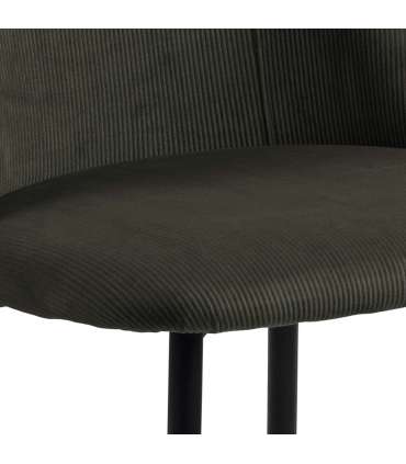 Tool INES roheline/must, 49,2x57,5xH84cm, metalljalad