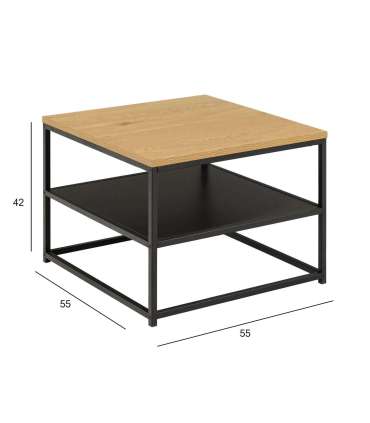 Diivanilaud GILA 55x55xH42cm, naturaalne