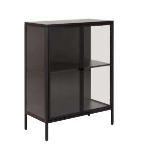 Vitriinkapp NEWCASTLE 80x40xH98,7cm, must