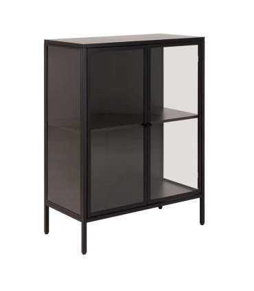 Vitriinkapp NEWCASTLE 80x40xH98,7cm, must