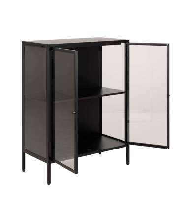 Vitriinkapp NEWCASTLE 80x40xH98,7cm, must