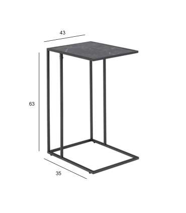 Стол для ноутбука INFINITY, 43x35xH63см, черный мрамор