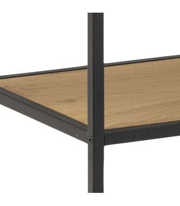 Riiul SEAFORD 135x35xH150cm, naturaalne, pulbervärvitud metall