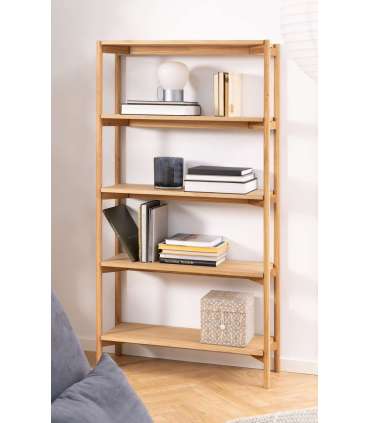 Riiul BRAIDWOOD 86x30xH160cm, naturaalne