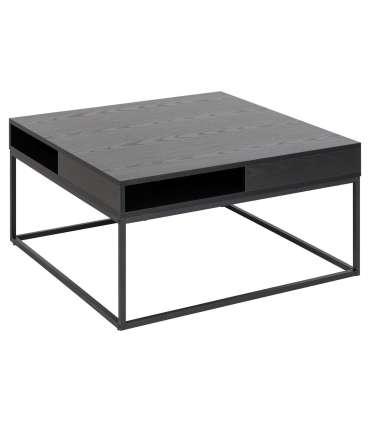 Diivanilaud WILLFORD 80x80xH40cm, must