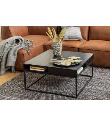 Diivanilaud WILLFORD 80x80xH40cm, must