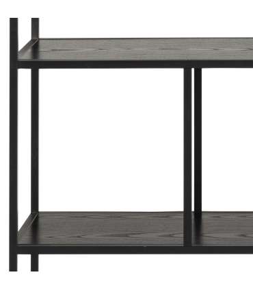 Riiul SEAFORD 135x35xH150cm, must