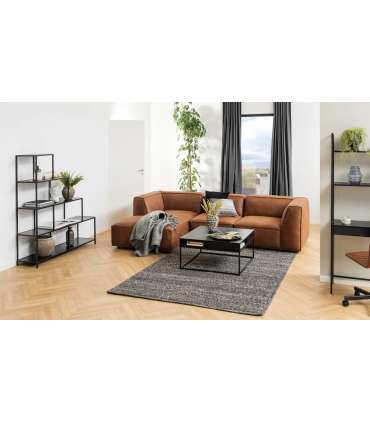 Riiul SEAFORD 135x35xH150cm, must