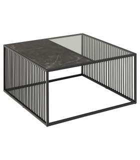 Diivanilaud STRINGTON 80x80xH40cm, must