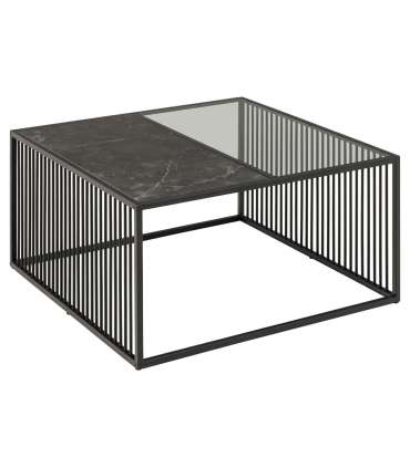 Diivanilaud STRINGTON 80x80xH40cm, must