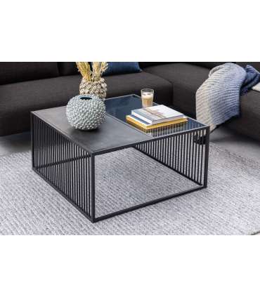 Diivanilaud STRINGTON 80x80xH40cm, must