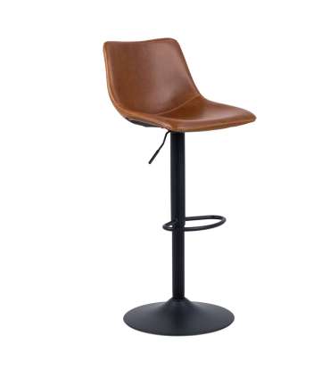 Baaripukk OREGON, vintage brandy kunstnahk, 47x51xH110cm