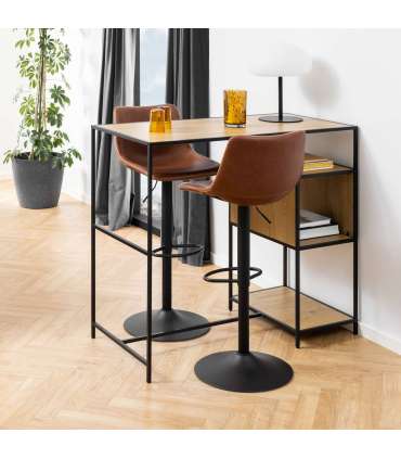 Барный стул OREGON бренди/черный