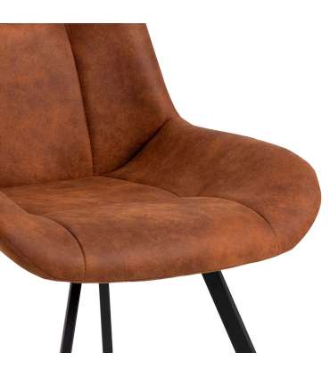 Tool WAYLOR pruun, 54x58,5xH88cm, kangas, jalad: metall