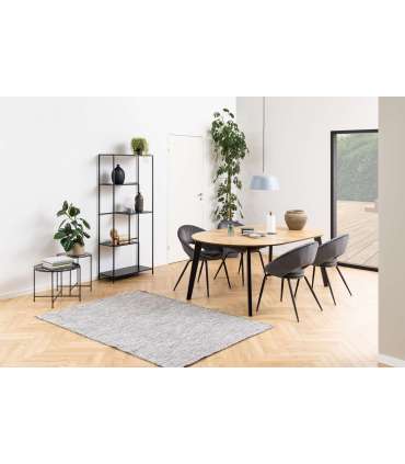 Riiul INFINITY 72x32xH170cm, must