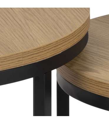 Diivanilauad 2tk SPIRO D45xH40cm, D35xH35cm, naturaalne