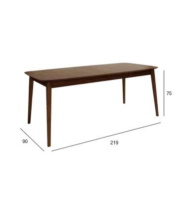 Söögilaud MONTREUX 180/219x90xH75cm, päh