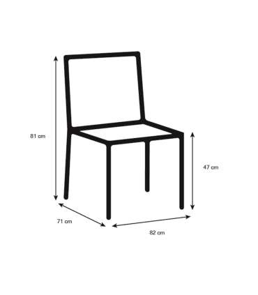 Tugitool CENTER 82x71xH81cm, loodusvalge, kangas, metall
