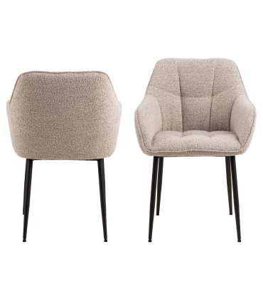 Tool BRENDA käetugedega,  beež