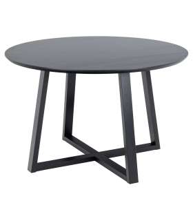 Söögilaud MALIKA D120xH75cm, must