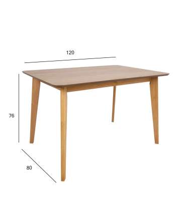 Söögilaud ROXBY 120x80xH76cm, tamm