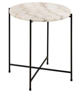 Abilaud AVILA D42xH45cm, valge, marmor, metall