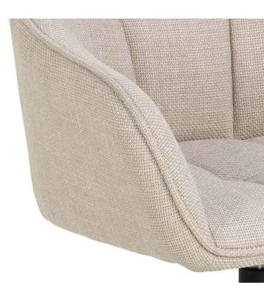 Tool BRENDA käetugedega, beež, 58x54,5xH84,5cm