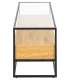 TV-laud RANDOLF 120x40xH45cm, tamm, klaas, melamiin, teras